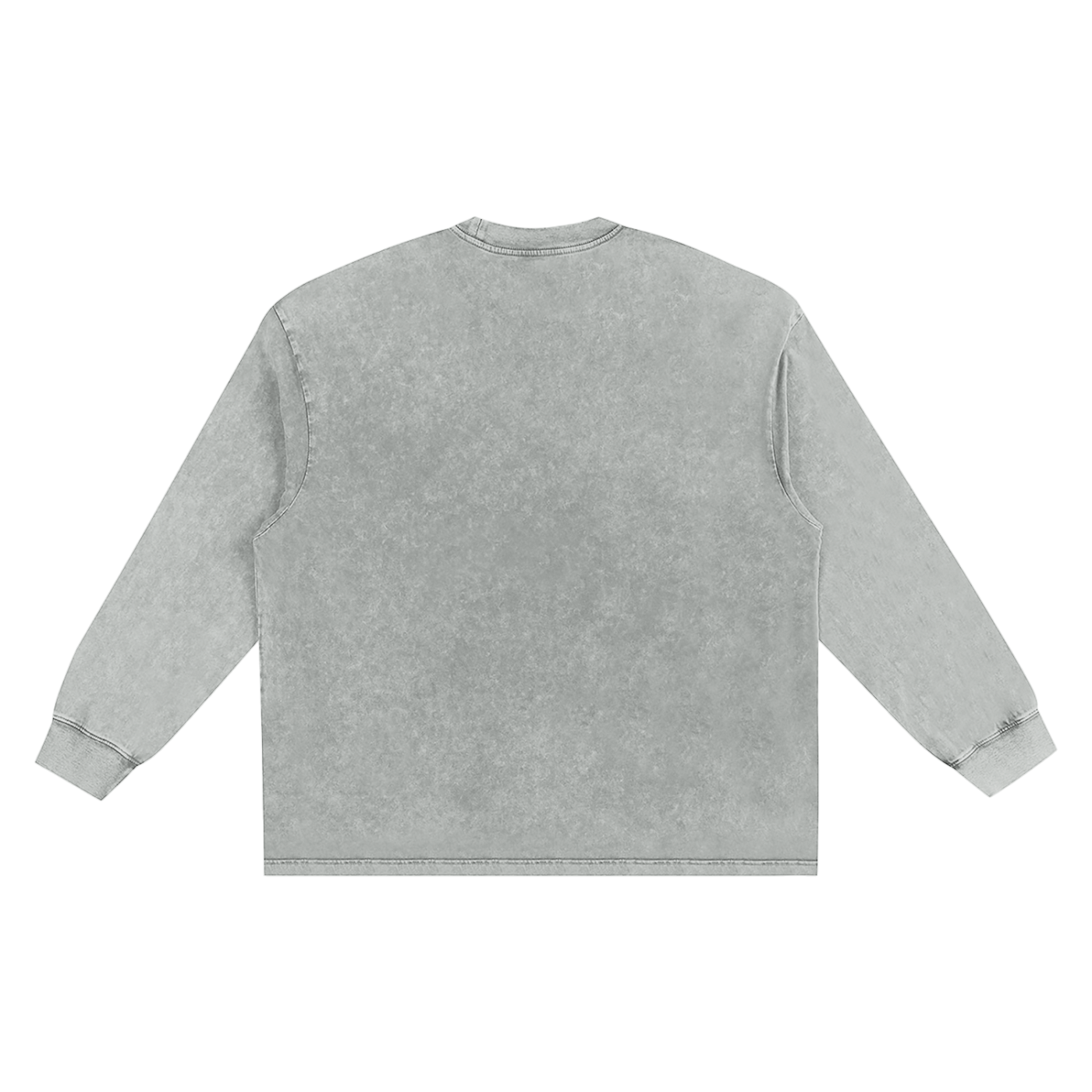 Snow Washed Oversize Long Sleeve Shirt