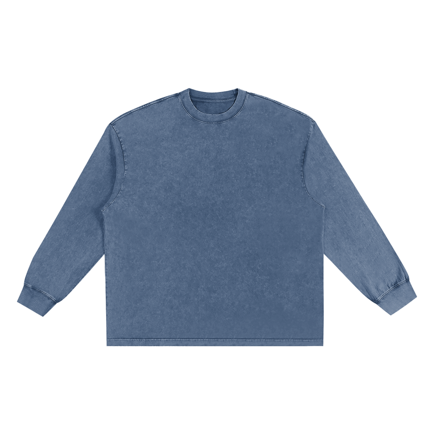 Snow Washed Oversize Long Sleeve Shirt