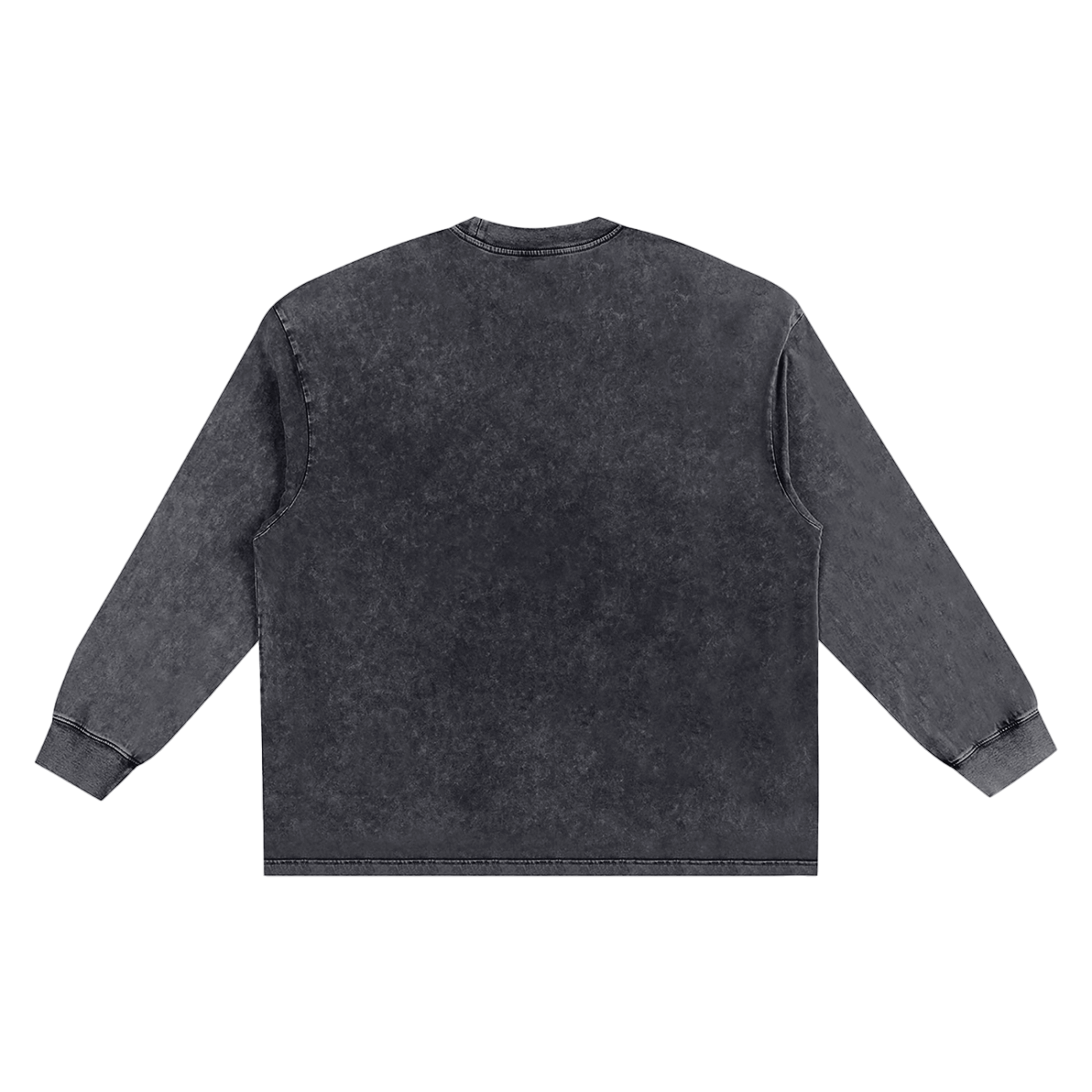 Snow Washed Oversize Long Sleeve Shirt