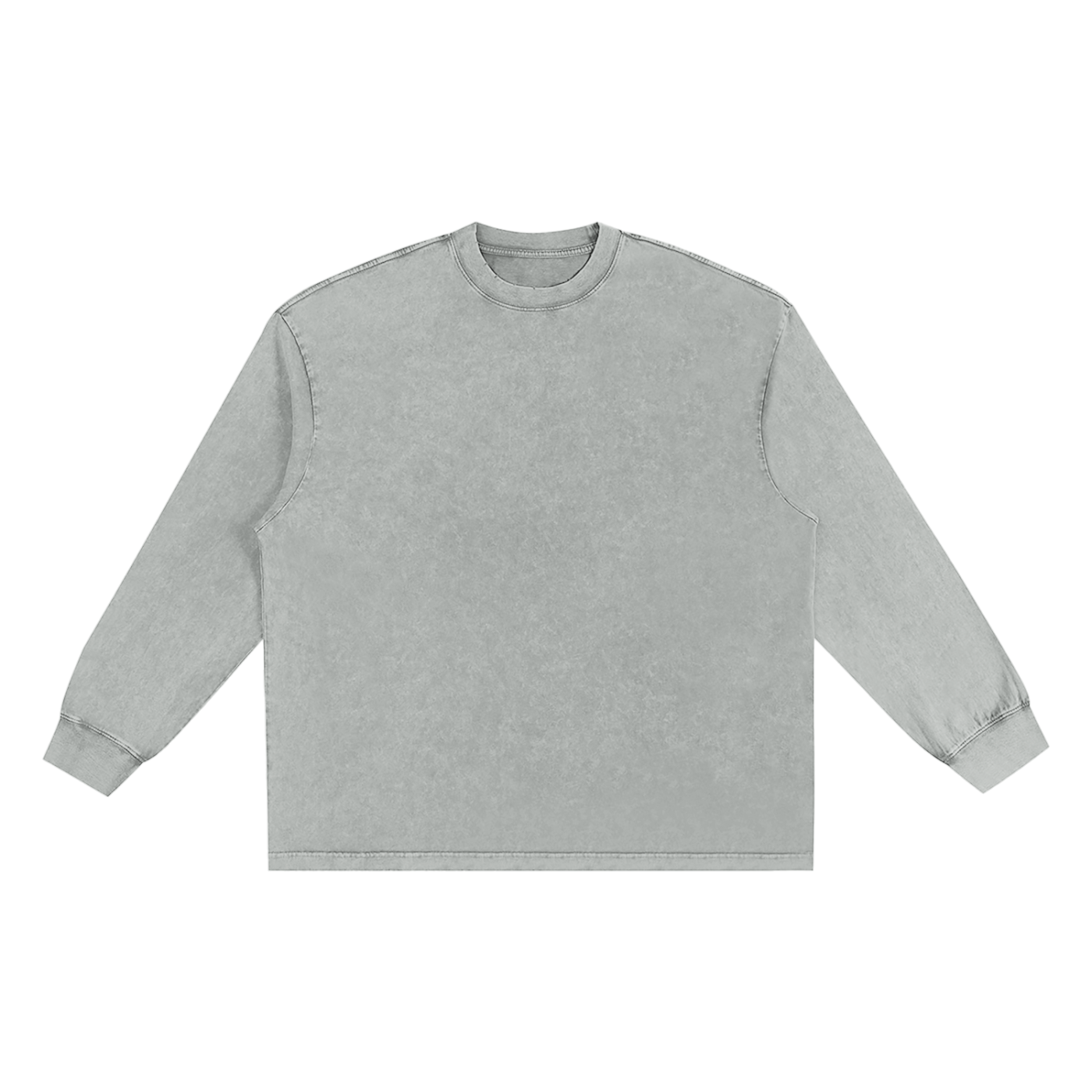 Snow Washed Oversize Long Sleeve Shirt