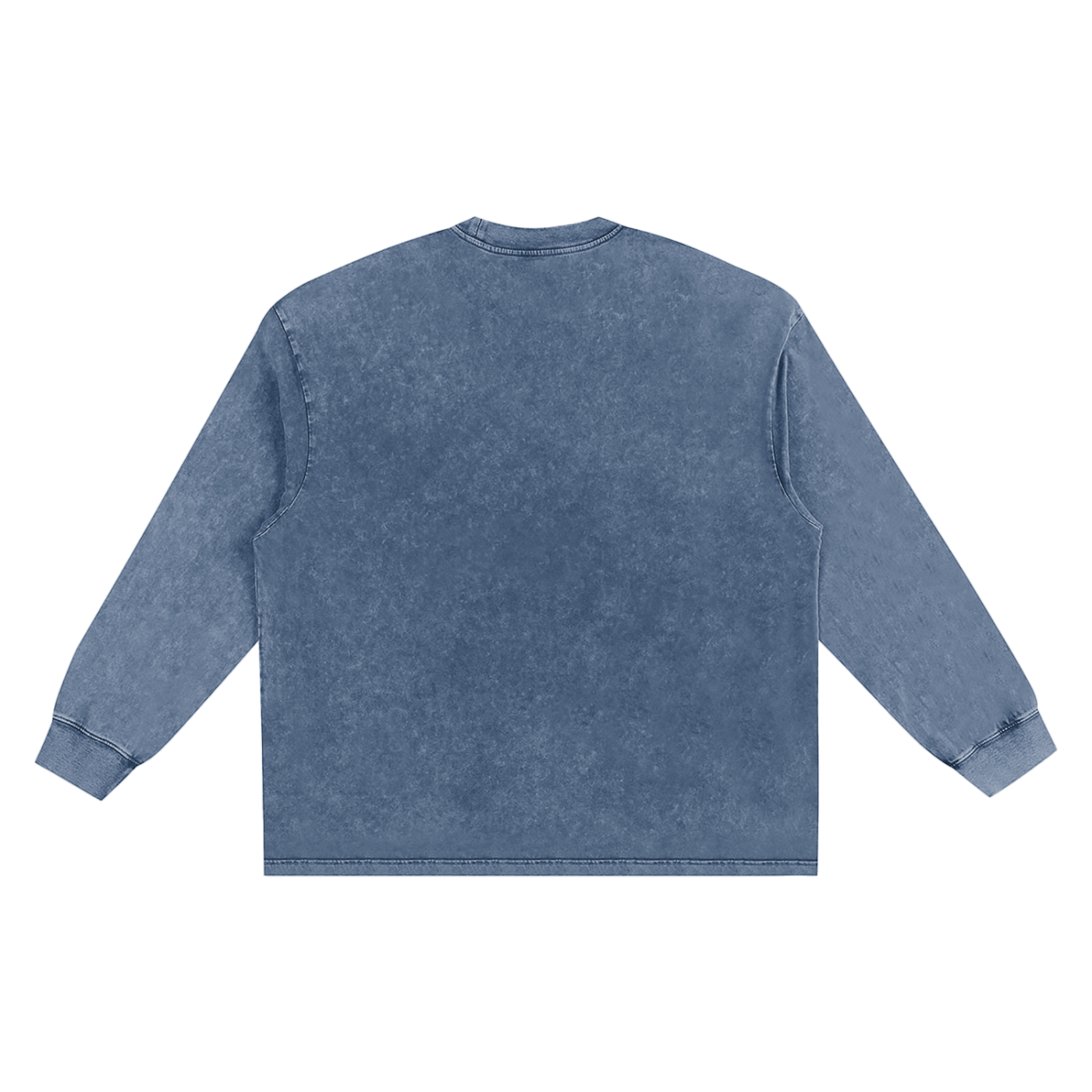 Snow Washed Oversize Long Sleeve Shirt